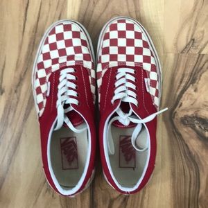 red checker vans